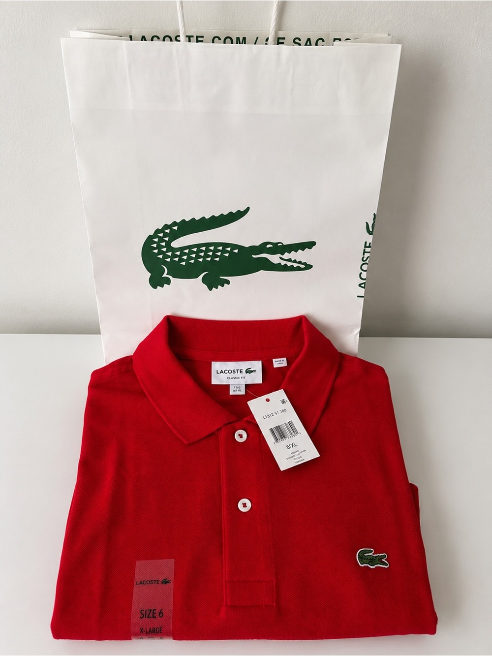New with tags authentic Lacoste Classic Fit Long Sleeve Polo Shirt - Picture 4 of 16